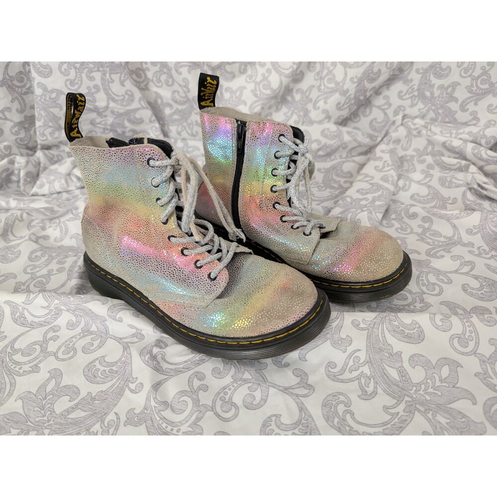 Dr. Martens 1460 Pascal Y Iridescent Lace Up Boots Size 5M/6L - Picture 2 of 12